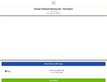 Tablet Screenshot of hunanchineseprinceton.com
